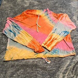 Urban Outfitters Tie Dye Mock Neck Long Sleeve